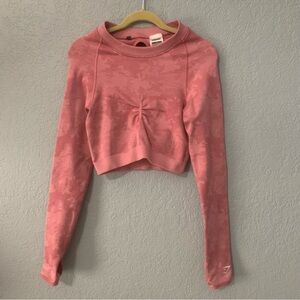 Gymshark Ladies XS Adapt Camo Seamless Long Sleeve Crop Top Workout Yoga Stretch